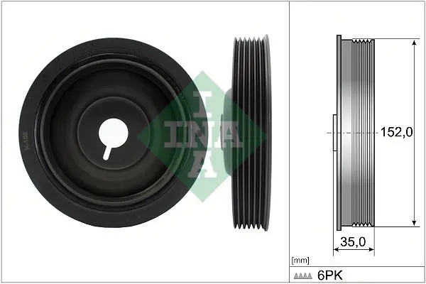Řemenice, klikový hřídel Schaeffler INA 544 0054 10