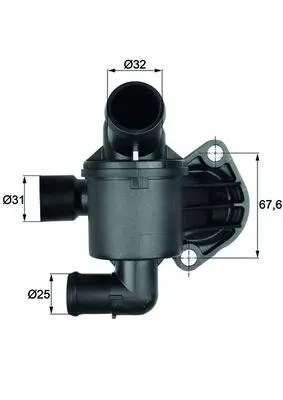Termostat, chladivo MAHLE TI 35 87