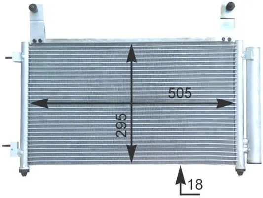 Kondenzátor, klimatizace MAHLE AC 435 000S