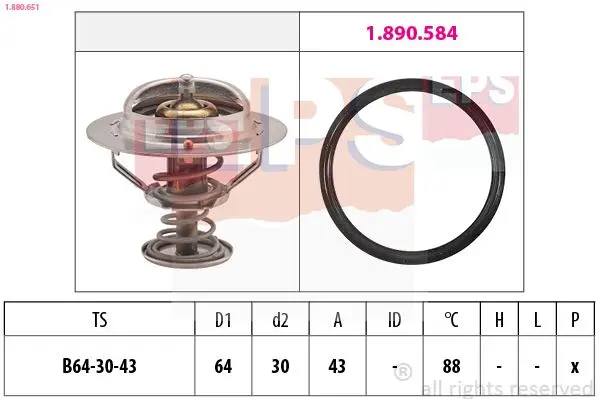 Termostat, chladivo EPS 1.880.651