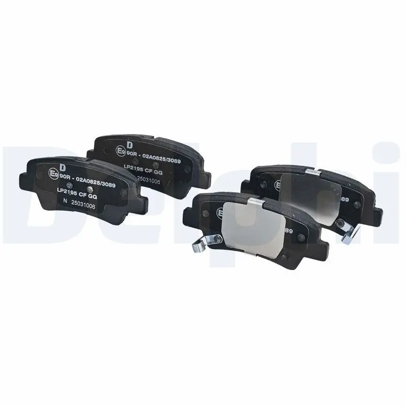 DELPHI Sada brzdových destiček, kotoučová brzda LP2195