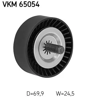 Vratná/vodicí kladka, klínový žebrový řemen SKF VKM 65054