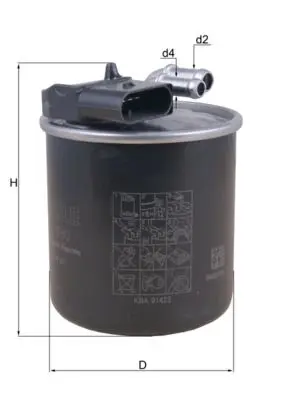 Palivový filtr MAHLE KL 950