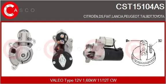 Startér CASCO CST15104AS