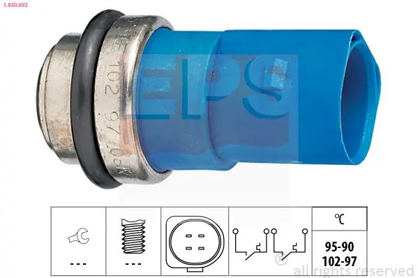 Teplotní spínač, větrák chladiče EPS 1.850.692