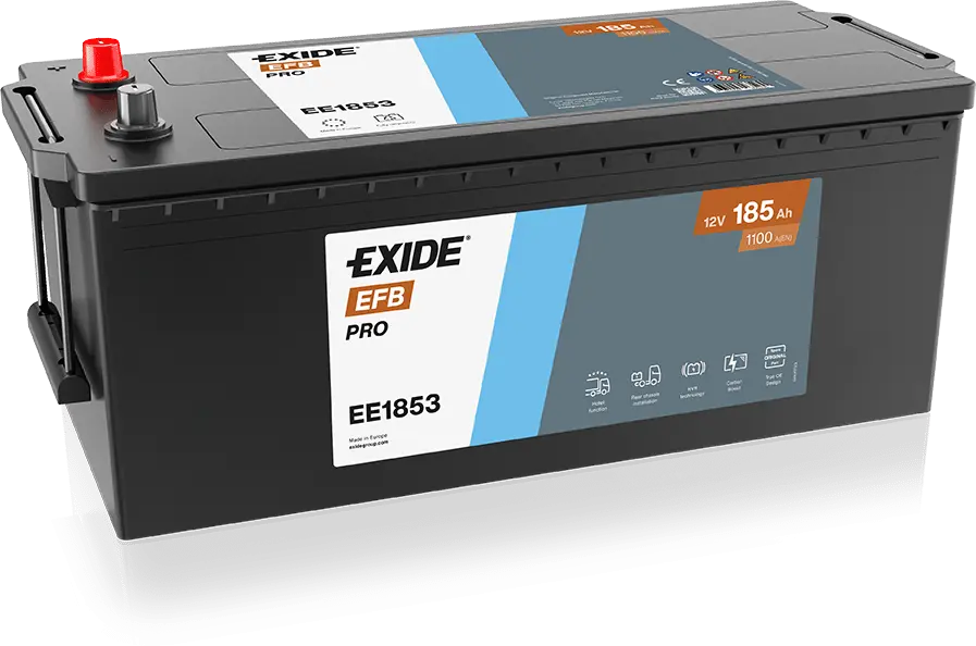 Autobaterie Exide StrongPRO EFB+ 12V, 185Ah, 1100A, EE1853