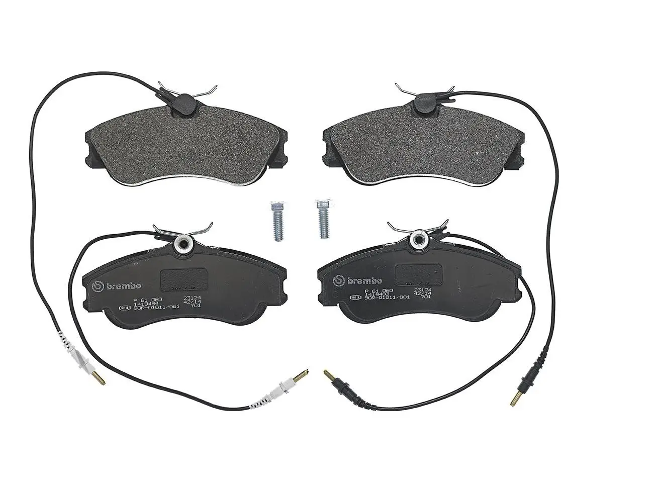 Sada brzdových destiček, kotoučová brzda BREMBO P 61 060