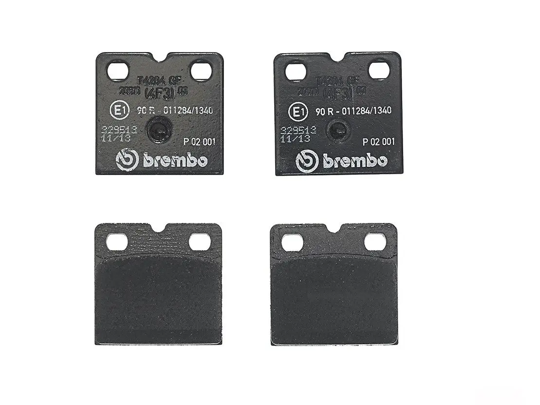 Sada brzdových destiček, parkovací brzda BREMBO P 02 001