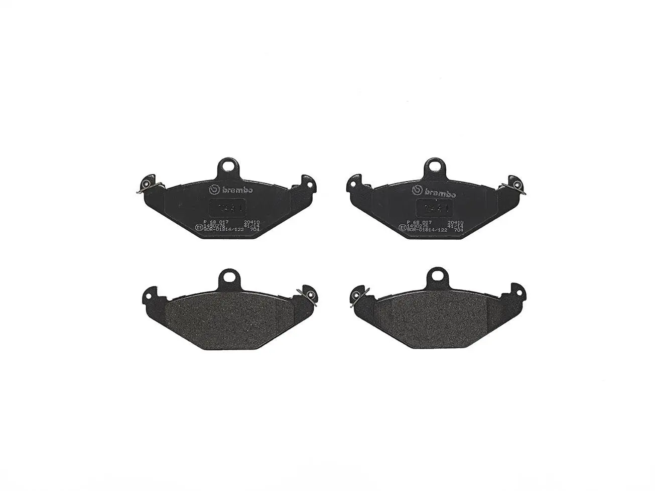 Sada brzdových destiček, kotoučová brzda BREMBO P 68 017