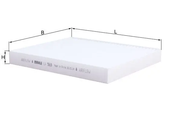 MAHLE ORIGINAL Filtr, vzduch v interiéru LA569
