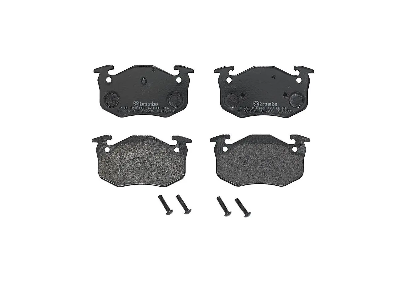 Sada brzdových destiček, kotoučová brzda BREMBO P 68 018