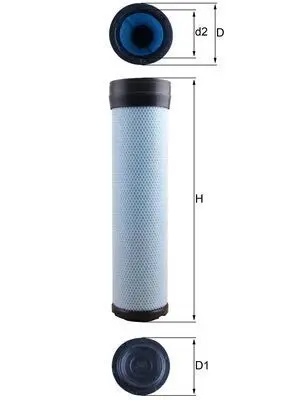 MAHLE ORIGINAL Filtr - sekundární vzduch LXS284