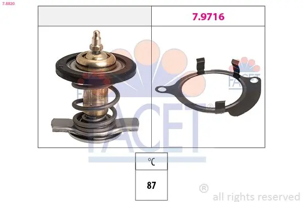 Termostat, chladivo FACET 7.8820