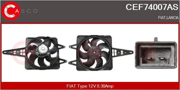 Elektromotor, větrák chladiče CASCO CEF74007AS