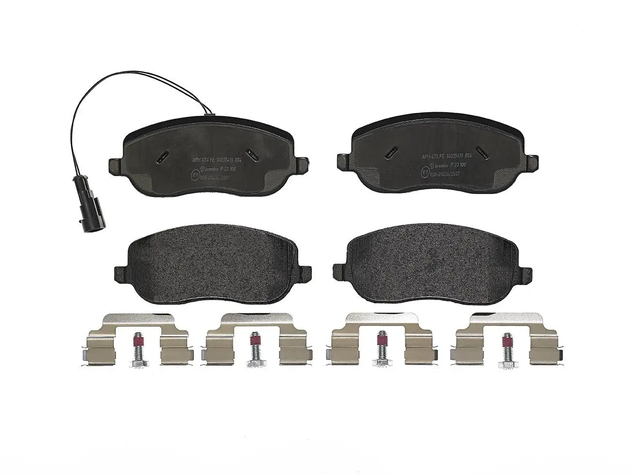 Sada brzdových destiček, kotoučová brzda BREMBO P 23 100