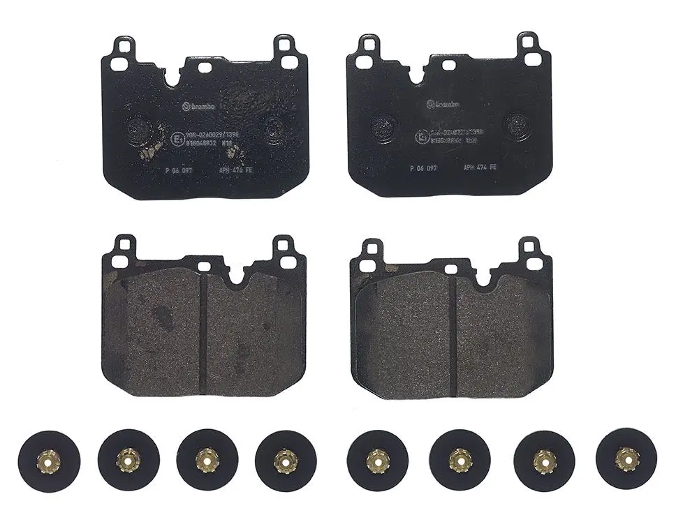 BREMBO Sada brzdových destiček, kotoučová brzda P06097