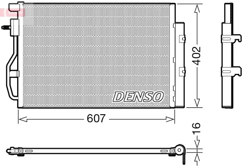 DENSO Kondenzátor, klimatizace DCN15008