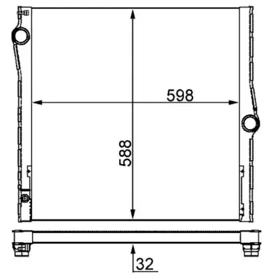 Chladič, chlazení motoru MAHLE CR 1050 000S