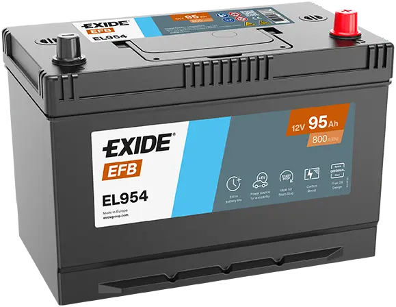Autobaterie Exide Start-Stop EFB, 12V, 95Ah, 800A, EL954