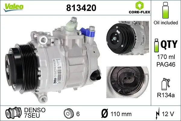VALEO Kompresor, klimatizace 813420