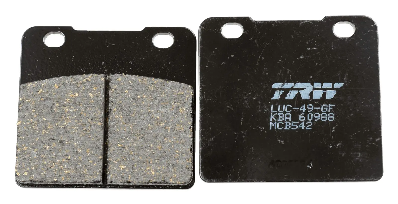 TRW ZF brzdové destičky KH103 organické SUZUKI VS 1400 87-03, GSXF 1100 88-92, VS 800 92-03, VS 600 94-97, YAMAHA SRX 250 85-87, přední/zadní (TRW ZF)