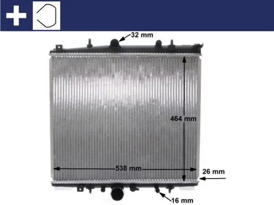 Chladič, chlazení motoru MAHLE CR 1435 000S