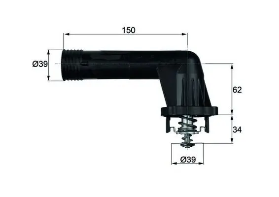 Termostat, chladivo MAHLE TI 20 95
