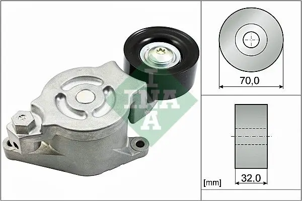 Napínák, žebrovaný klínový řemen Schaeffler INA 534 0538 10