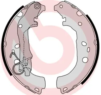 BREMBO Sada brzdových čelistí S23518