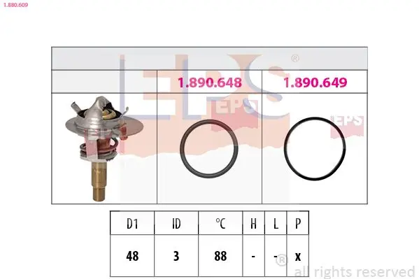 Termostat, chladivo EPS 1.880.609
