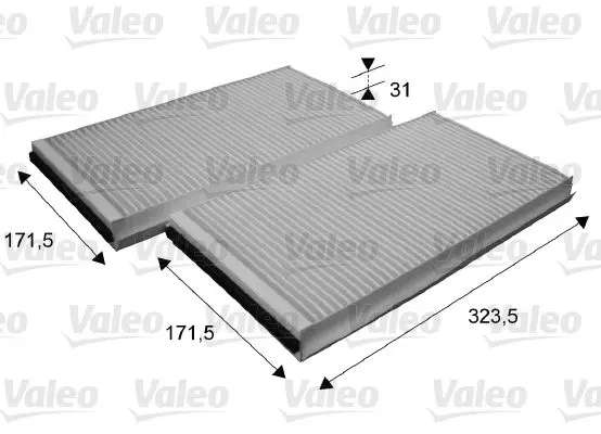 Filtr, vzduch v interiéru VALEO 698863
