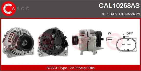 generátor CASCO CAL10268AS