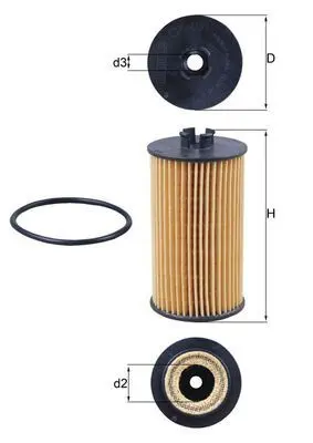 Olejový filtr KNECHT OX 401D