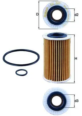Olejový filtr MAHLE OX 209D