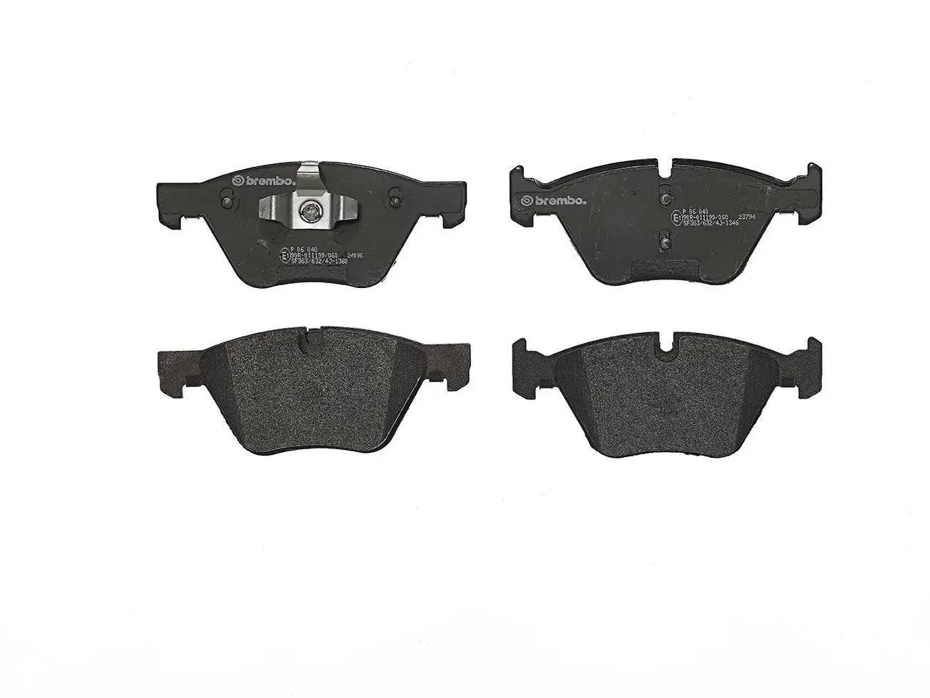 Sada brzdových destiček, kotoučová brzda BREMBO P 06 040