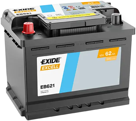 Autobaterie Exide Excell 12V, 62Ah, 540A, EB621