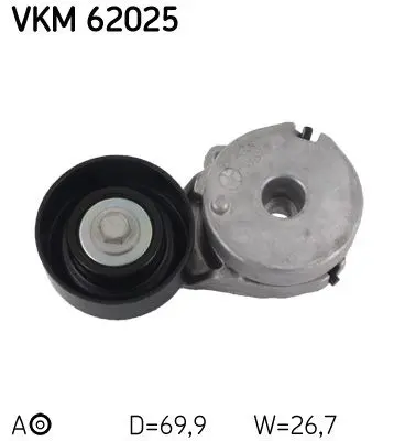 Napínák, žebrovaný klínový řemen SKF VKM 62025
