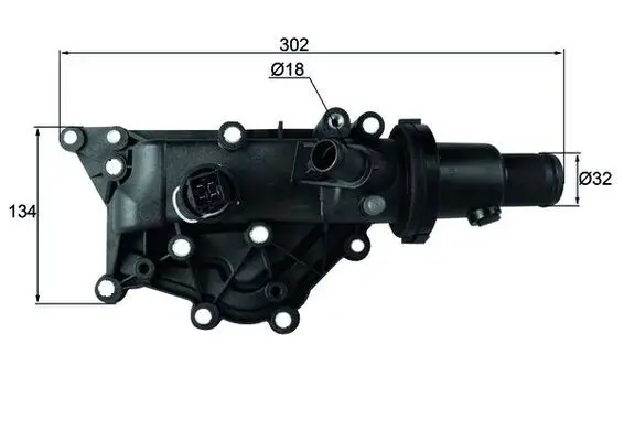 Termostat, chladivo MAHLE TH 60 89