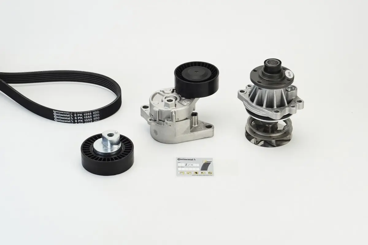 Vodní pumpa + klínový žebrový řemen CONTINENTAL CTAM 6PK1555WP2