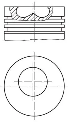 Píst MAHLE 015 06 00