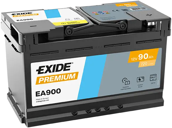 Autobaterie Exide Premium 12V, 90Ah, 720A, EA900