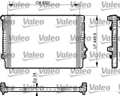 Chladič, chlazení motoru VALEO 735548