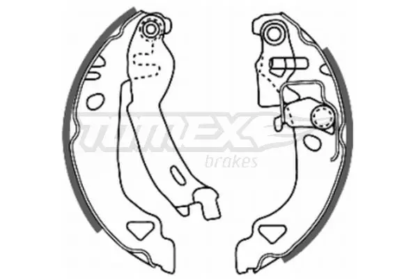Sada brzdových čelistí TOMEX Brakes 20-28