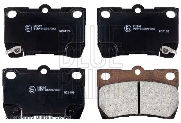 Sada brzdových destiček, kotoučová brzda BLUE PRINT ADT342156