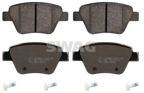 Sada brzdových destiček, kotoučová brzda SWAG 30 91 6797