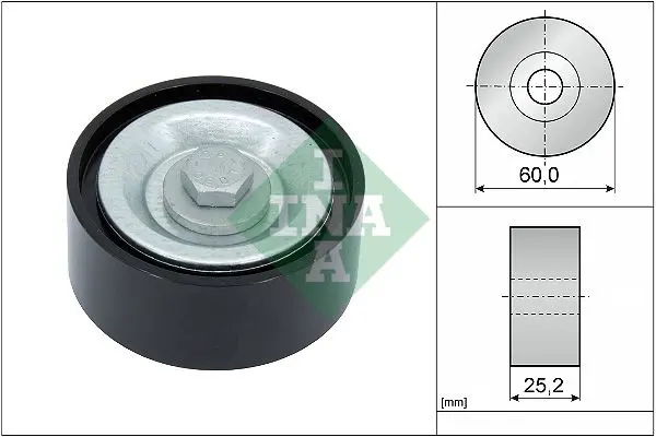 Vratná/vodicí kladka, klínový žebrový řemen Schaeffler INA 532 0715 10