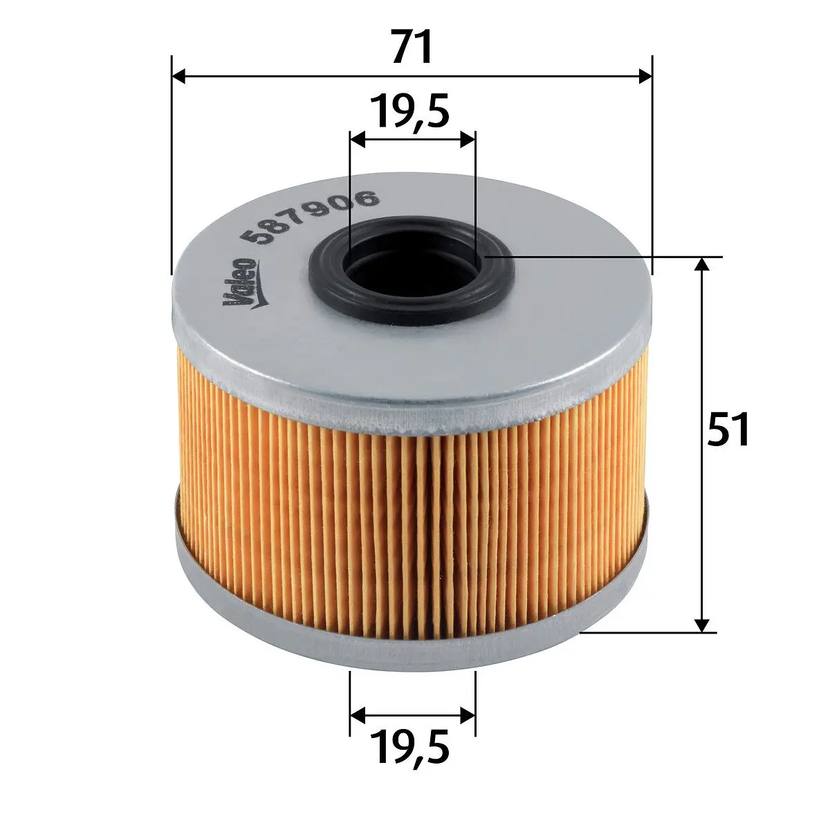 VALEO Palivový filtr 587906