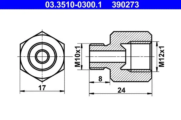 Adaptér brzdového vedení ATE 03.3510-0300.1