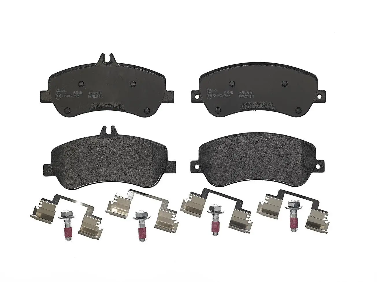 BREMBO Sada brzdových destiček, kotoučová brzda P50086