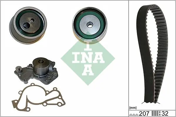 INA Vodní pumpa + sada ozubeného řemene 530043030